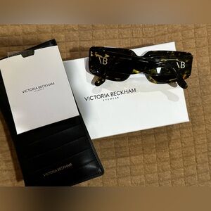 Victoria Beckham Black and Brown Sunglasses